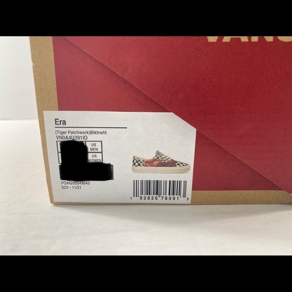 Vans Era Tiger Patchwork Checkerboard Sneakers - Picture 7 of 8